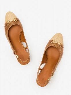J.McLaughlin Agyness Slingback Heels Cuoio/Beechwood Online