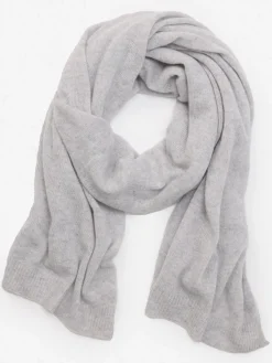 J.McLaughlin Ailia Cashmere Scarf LightGray Fashion