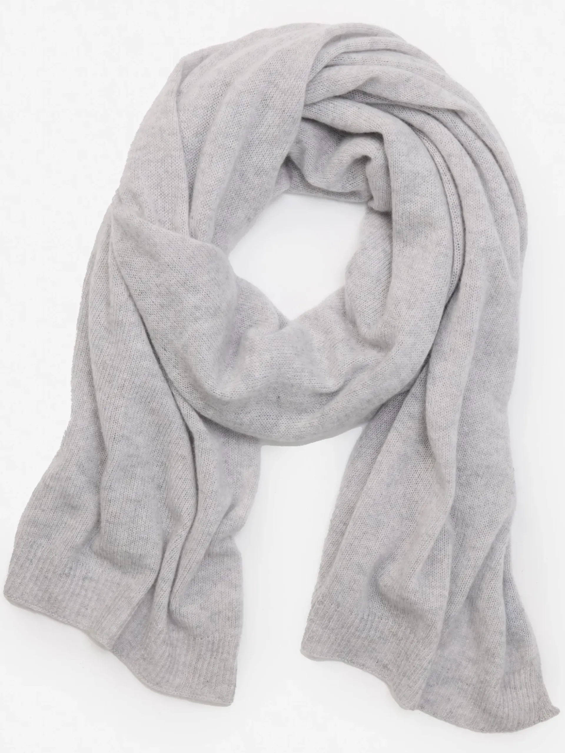 J.McLaughlin Ailia Cashmere Scarf LightGray Fashion