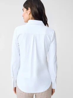 J.McLaughlin Alfie Tunic in Riptide Jacquard White Online