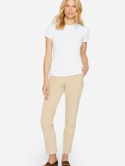 J.McLaughlin Allie Cap Sleeve Tee White New