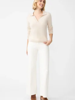 J.McLaughlin Alyce Brushed Cashmere Sweater LightOatmeal Fashion
