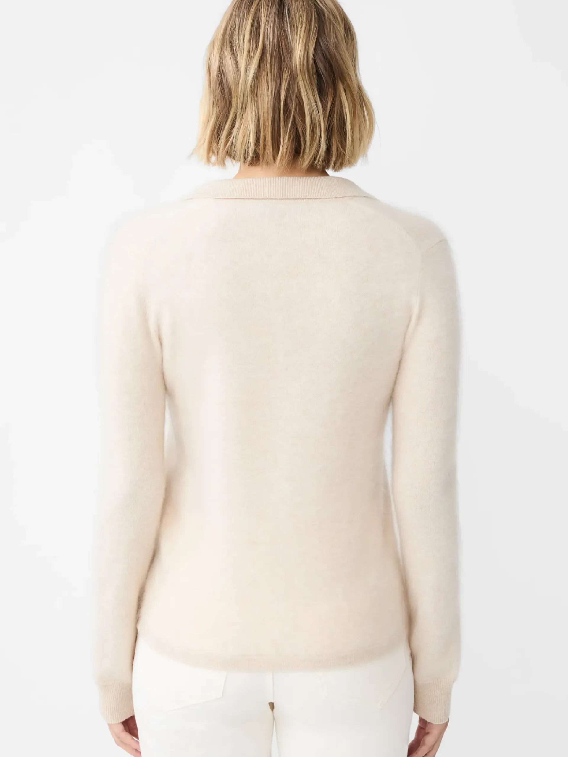J.McLaughlin Alyce Brushed Cashmere Sweater LightOatmeal Fashion