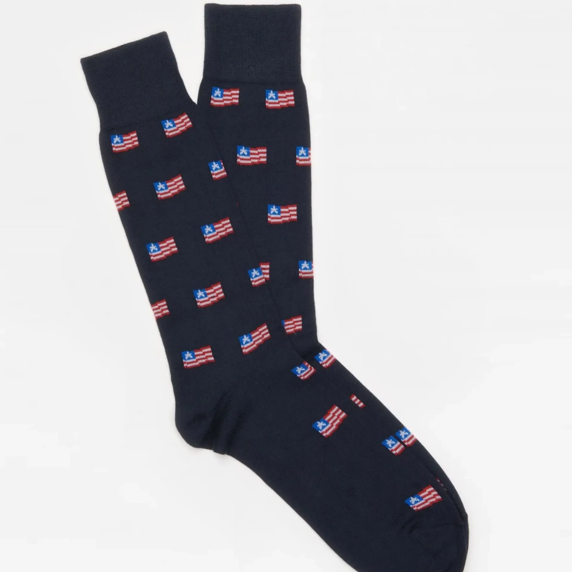 J.McLaughlin American Flag Socks Navy Best