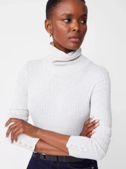J.McLaughlin Arlette Turtleneck HeatherSilver New