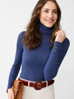 J.McLaughlin Arlette Turtleneck Denim Hot