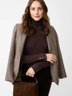 J.McLaughlin Arlette Turtleneck Brown Sale
