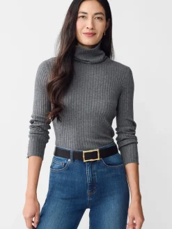J.McLaughlin Arlette Turtleneck HeatherGray Discount