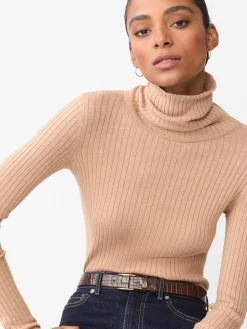 J.McLaughlin Arlette Turtleneck HeatherCamel Clearance