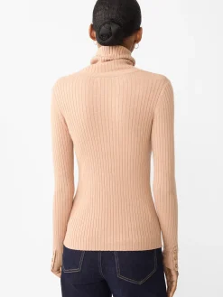 J.McLaughlin Arlette Turtleneck HeatherCamel Clearance