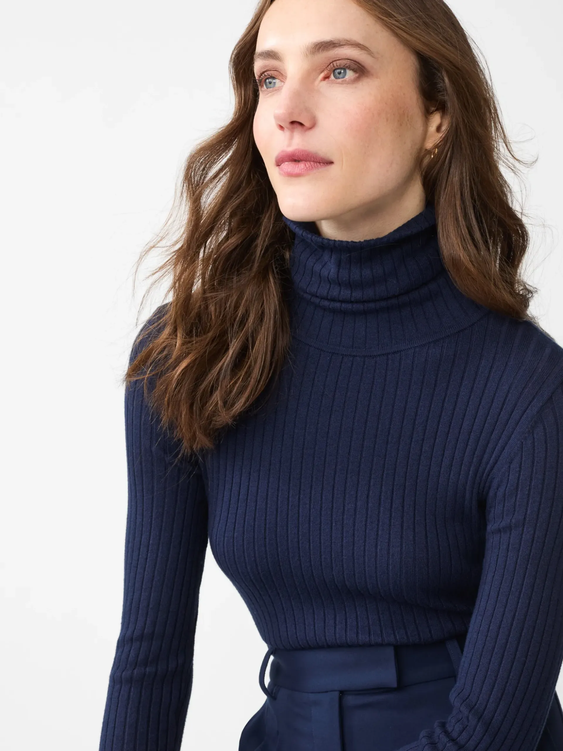 J.McLaughlin Arlette Turtleneck Navy Fashion