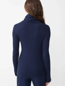 J.McLaughlin Arlette Turtleneck Navy Fashion