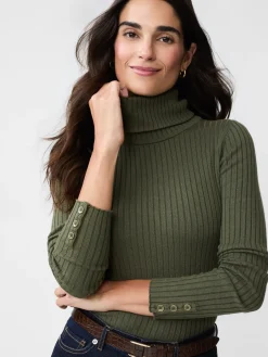 J.McLaughlin Arlette Turtleneck OliveGreen Online