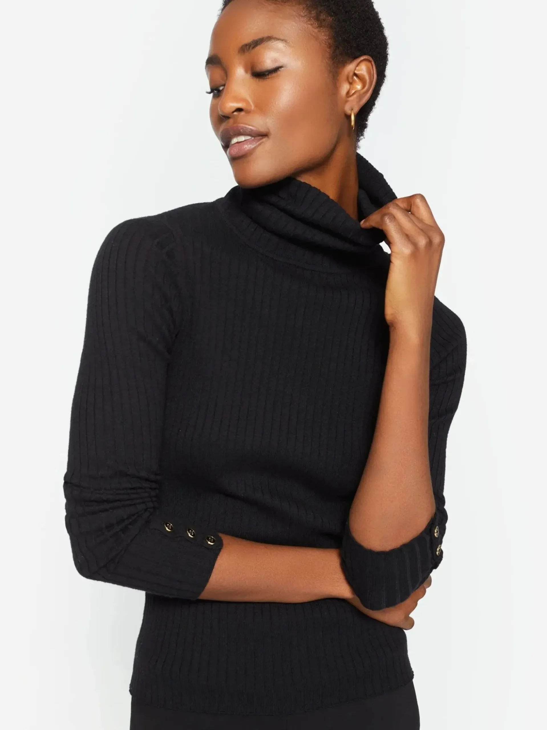 J.McLaughlin Arlette Turtleneck Black Sale
