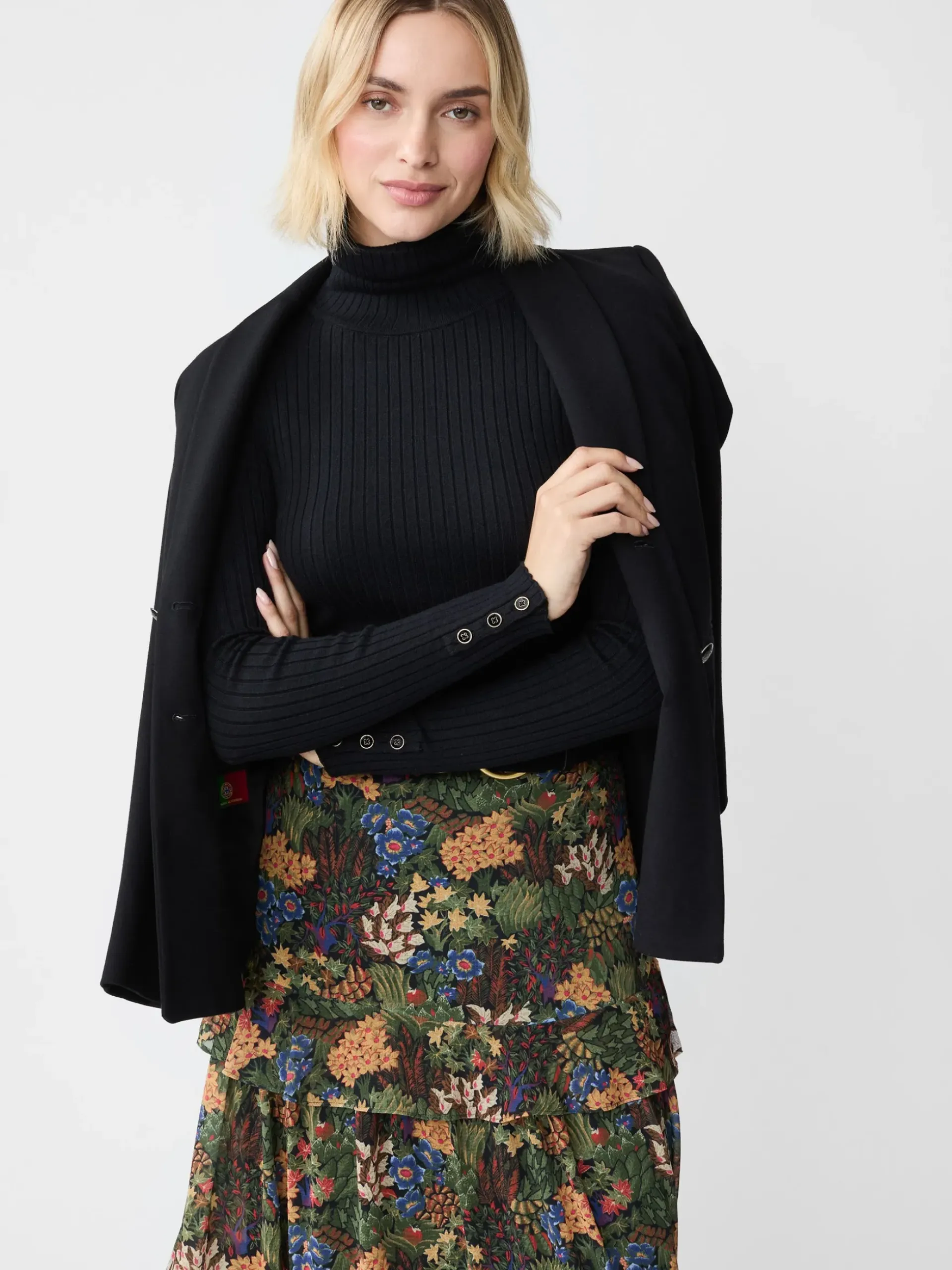 J.McLaughlin Arlette Turtleneck Black Sale