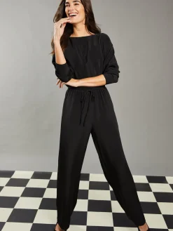 J.McLaughlin Bacall Silk Jumpsuit: RSVP x Steven Stolman Black Sale