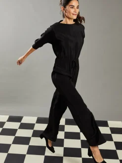 J.McLaughlin Bacall Silk Jumpsuit: RSVP x Steven Stolman Black Sale