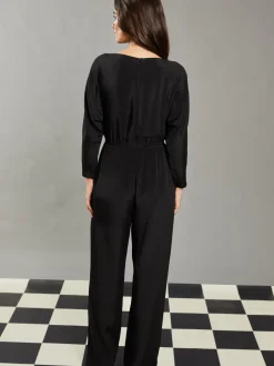 J.McLaughlin Bacall Silk Jumpsuit: RSVP x Steven Stolman Black Sale