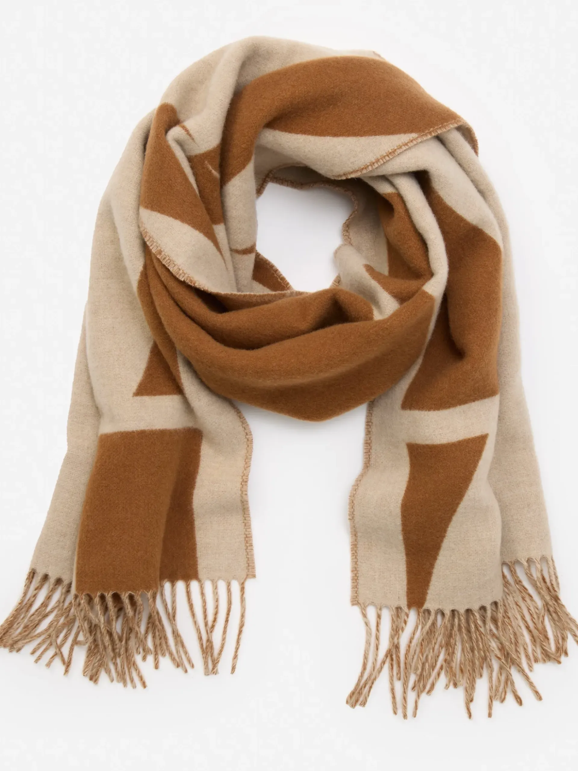 J.McLaughlin Barrow Scarf Camel/Latte Hot