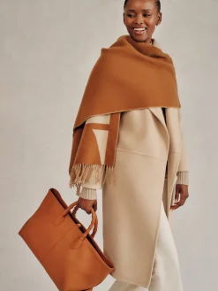 J.McLaughlin Barrow Scarf Camel/Latte Hot