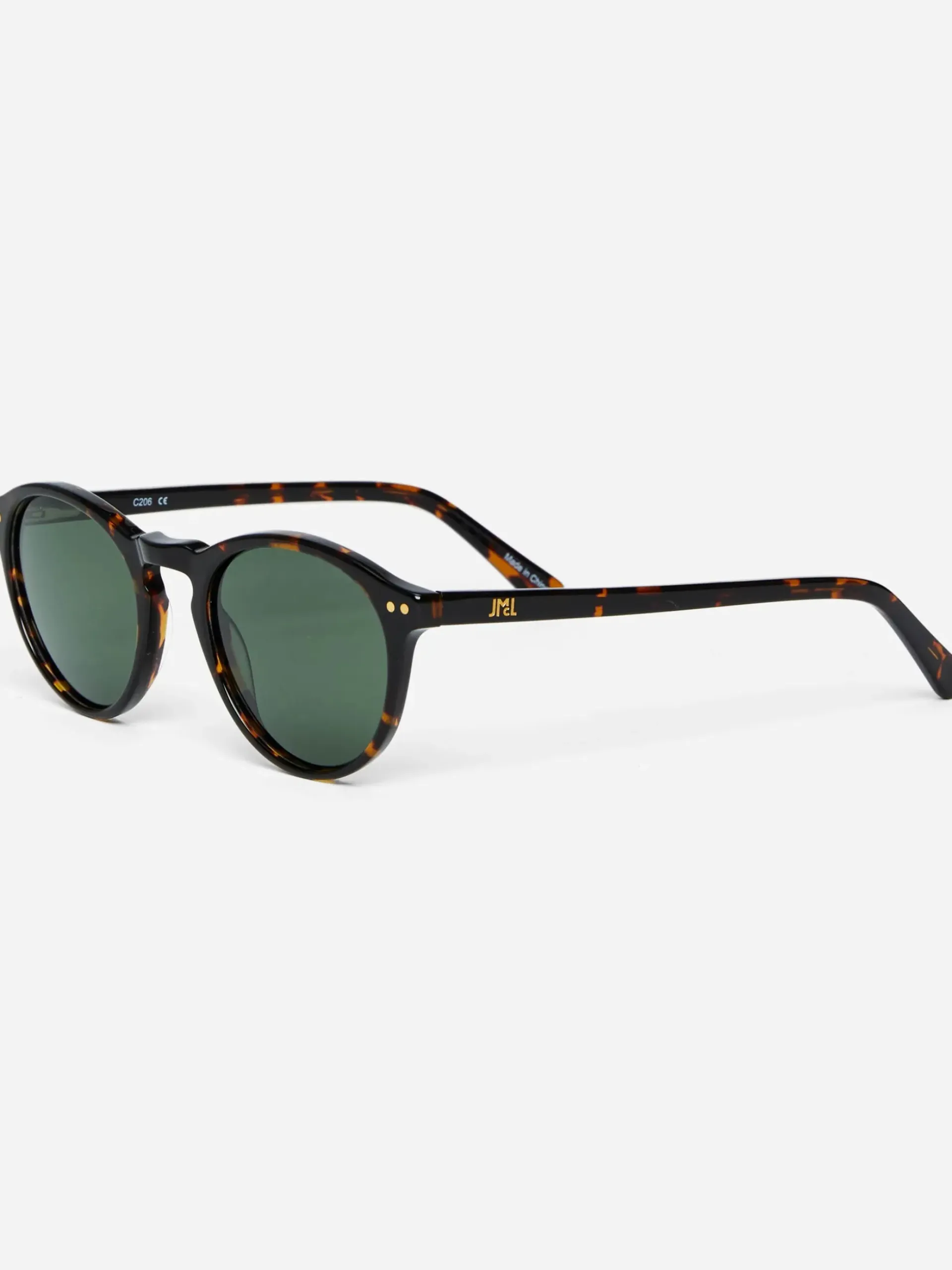 J.McLaughlin Bartleby Sunglasses DarkTortoise/Green Hot