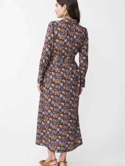 J.McLaughlin Belle Dress in Tiffany Bloom Burgundy/Blue Best
