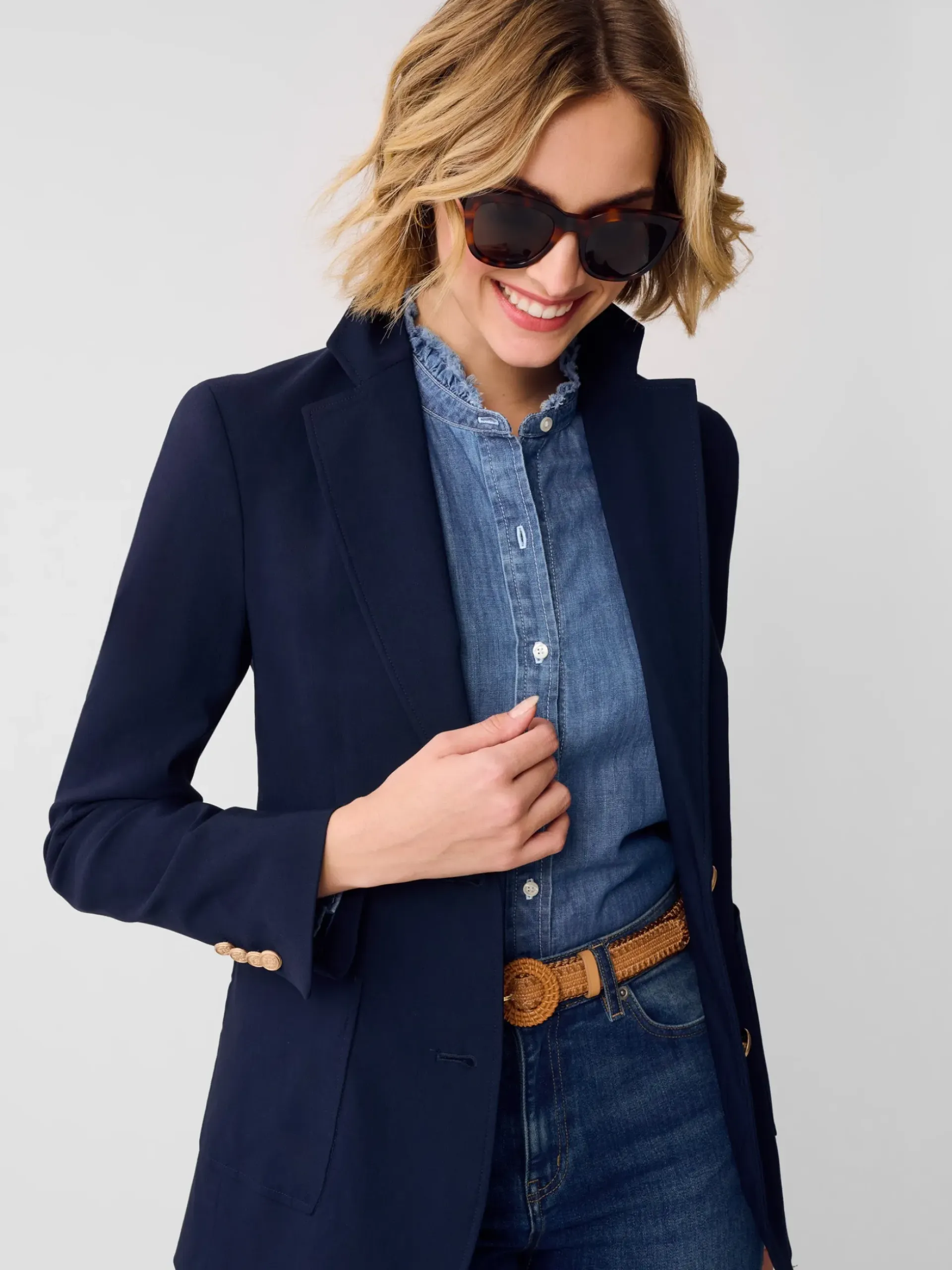 J.McLaughlin Benji Blazer WinterNavy Best