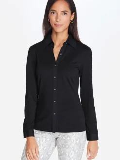 J.McLaughlin Betty Shirt Black Hot