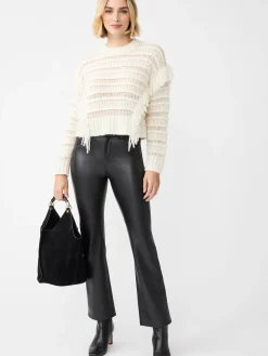 J.McLaughlin Brandy Vegan Leather Pants Black Fashion