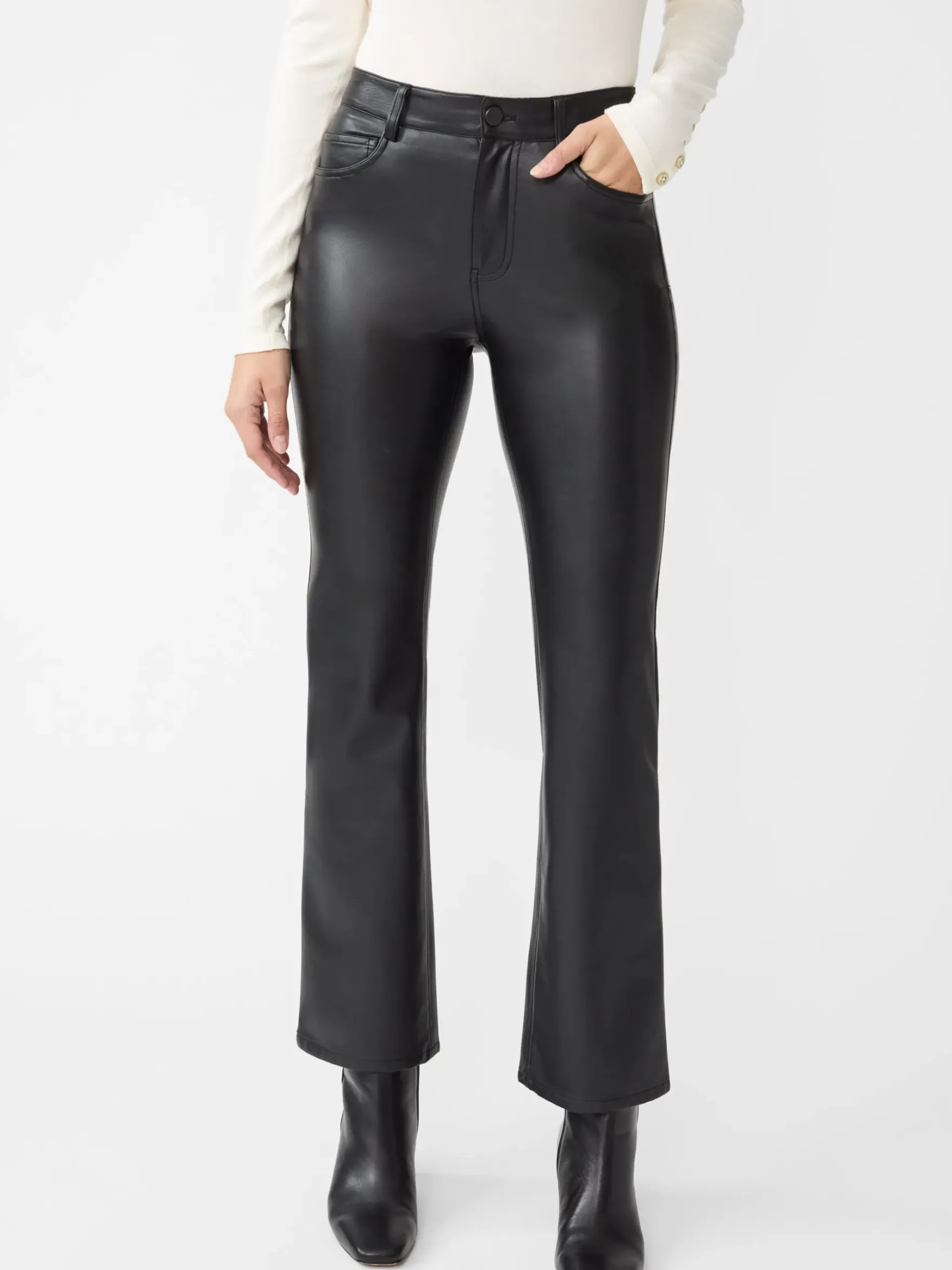 J.McLaughlin Brandy Vegan Leather Pants Black Fashion