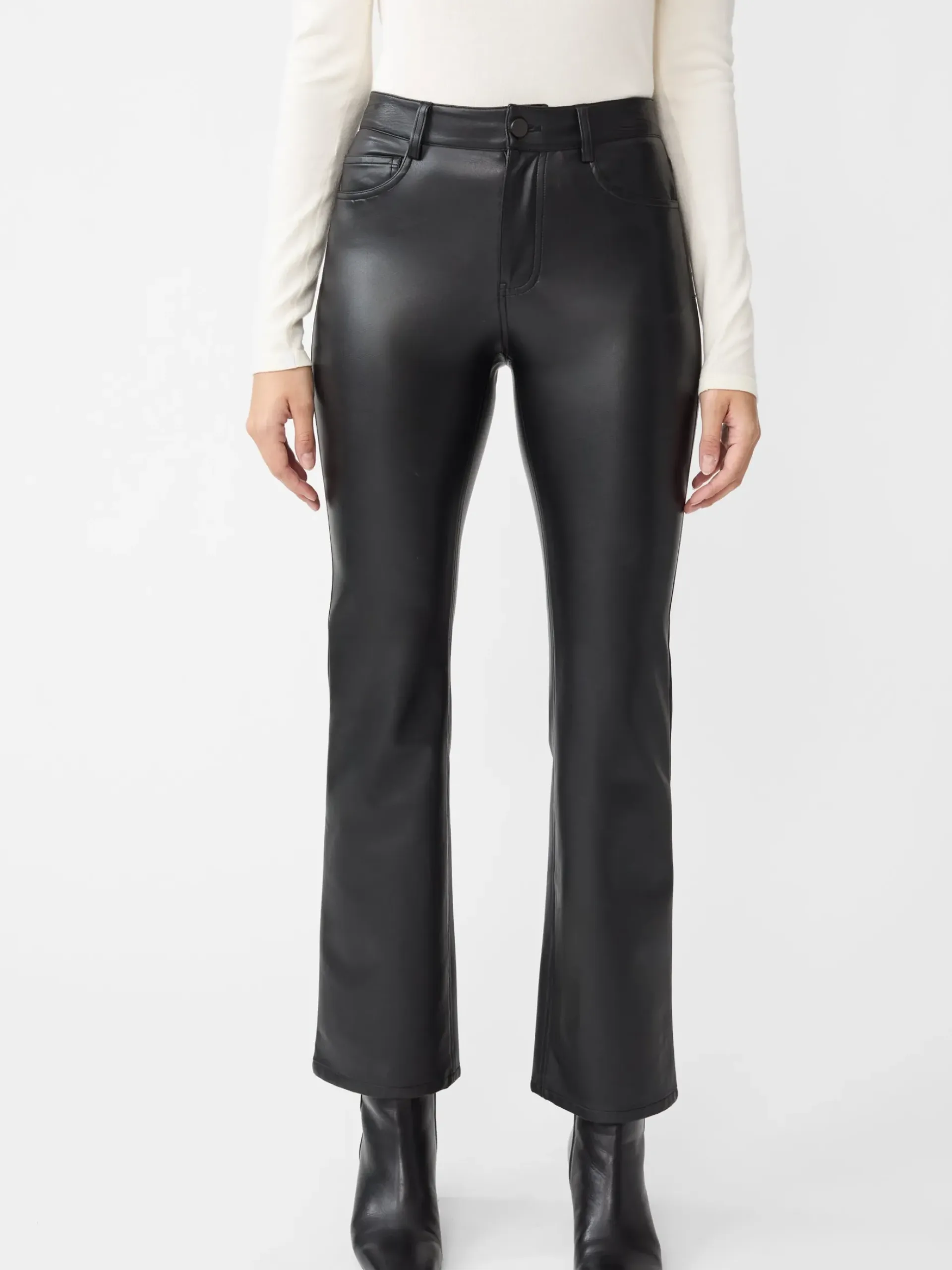 J.McLaughlin Brandy Vegan Leather Pants Black Fashion