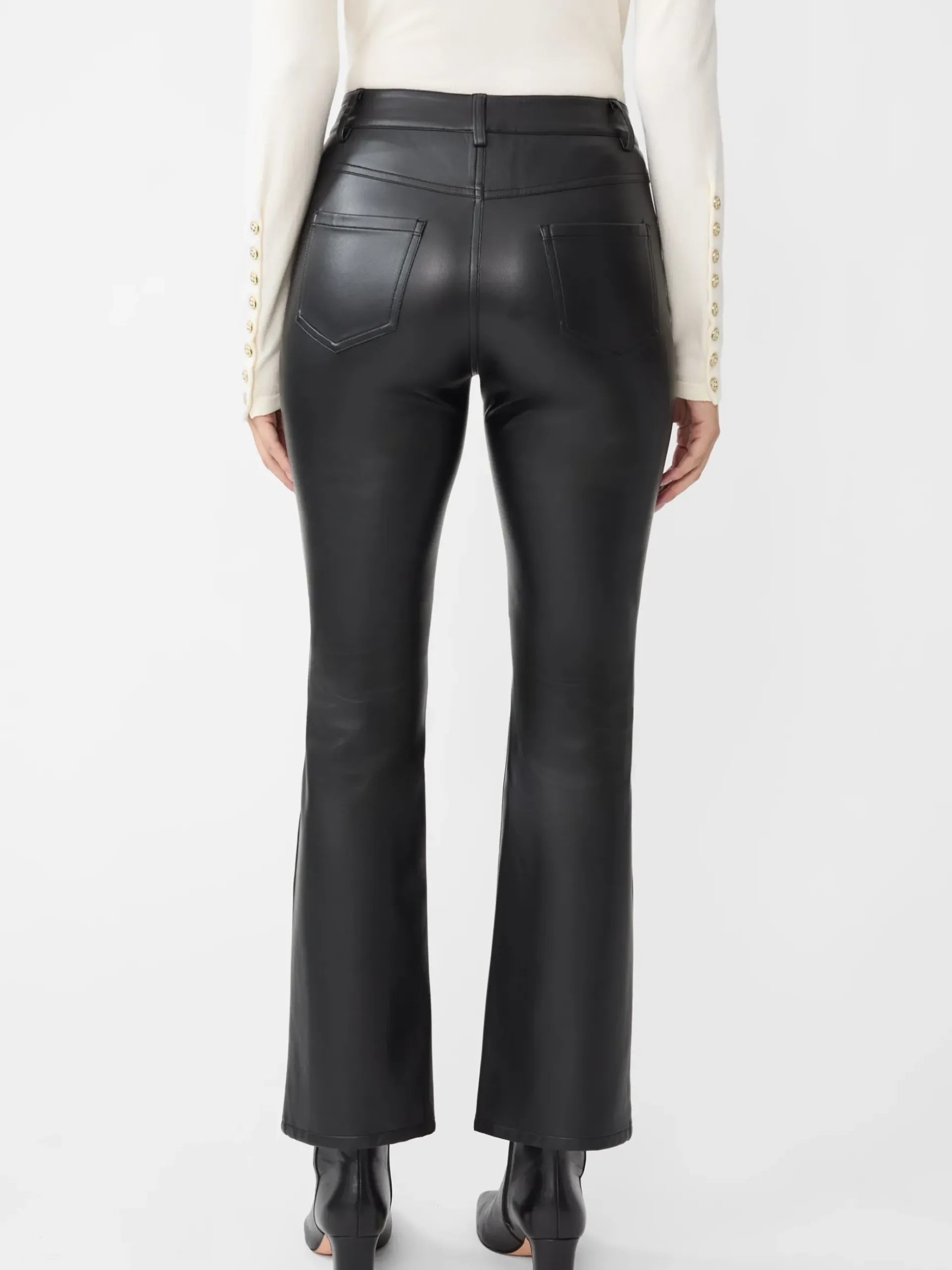 J.McLaughlin Brandy Vegan Leather Pants Black Fashion