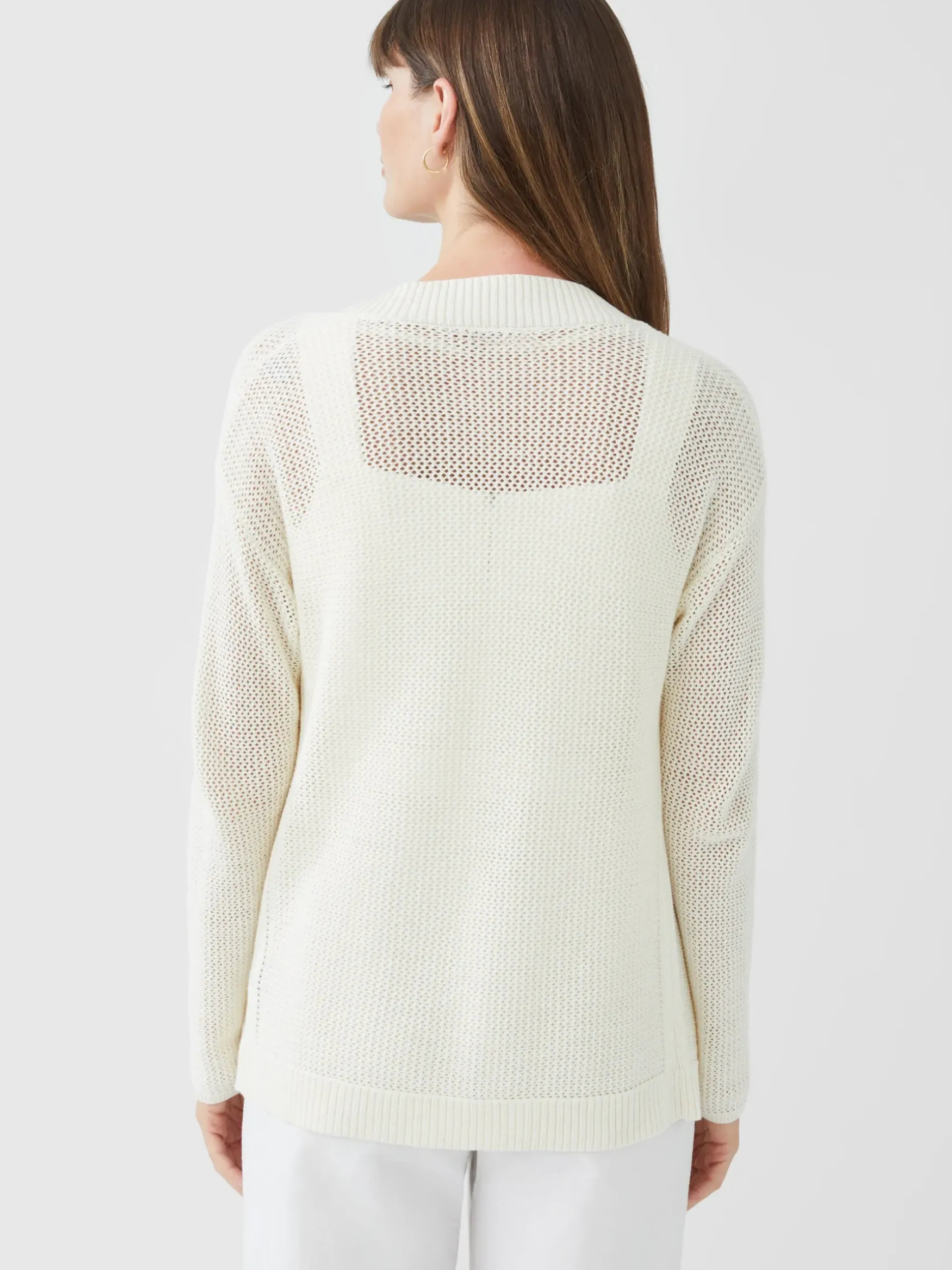 J.McLaughlin Bristol Cardigan EgretWhite Outlet