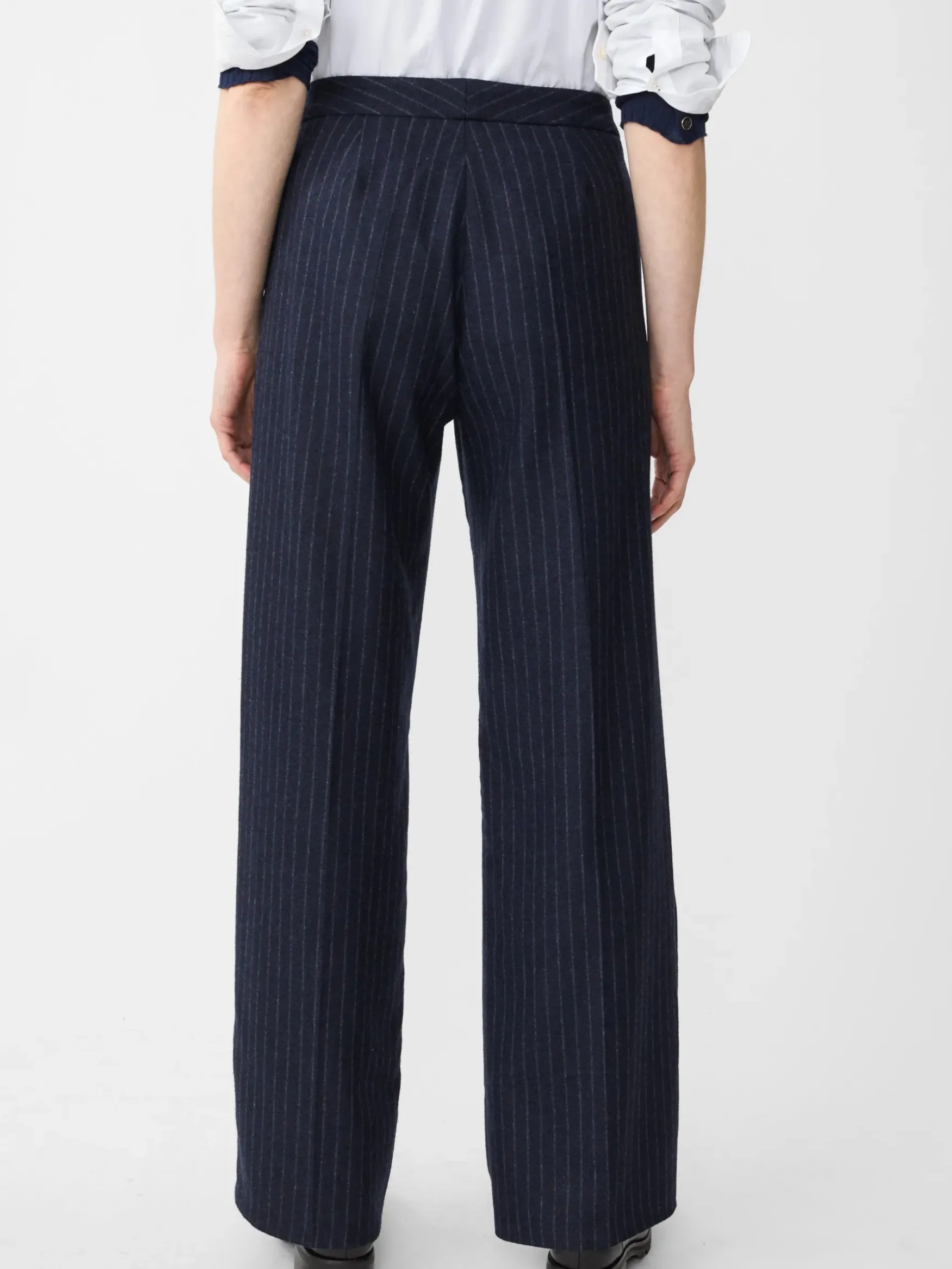 J.McLaughlin Broderick Pants in Pinstripe Navy/White Outlet