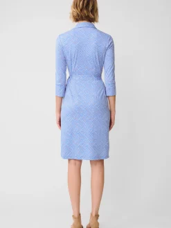 J.McLaughlin Brynn Dress in Volley White/Blue/Orange New