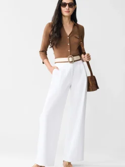 J.McLaughlin Brynn Lyford Jersey Shirt Acorn Clearance