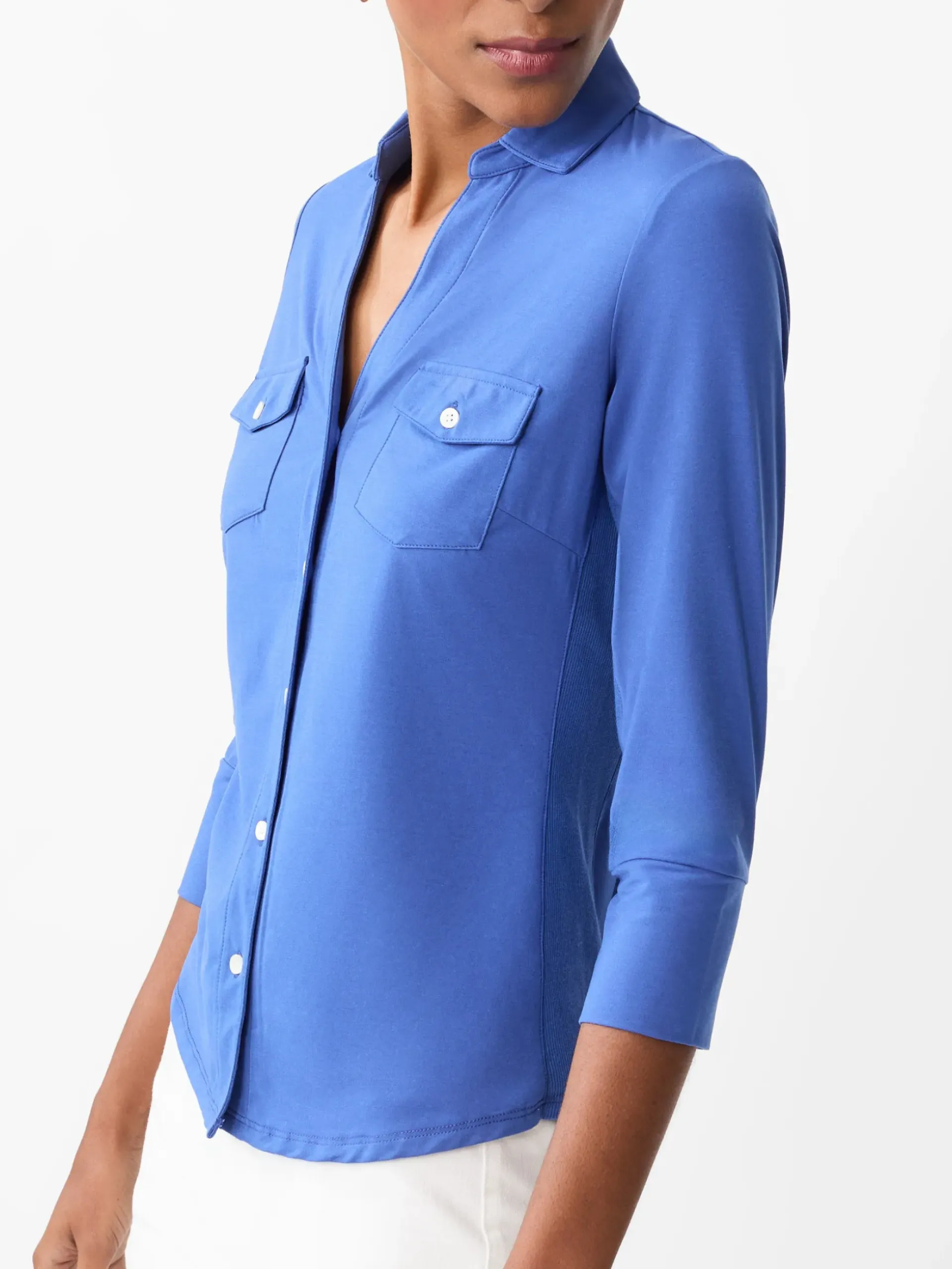 J.McLaughlin Brynn Lyford Jersey Shirt Inky Hot