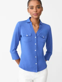 J.McLaughlin Brynn Lyford Jersey Shirt Inky Hot