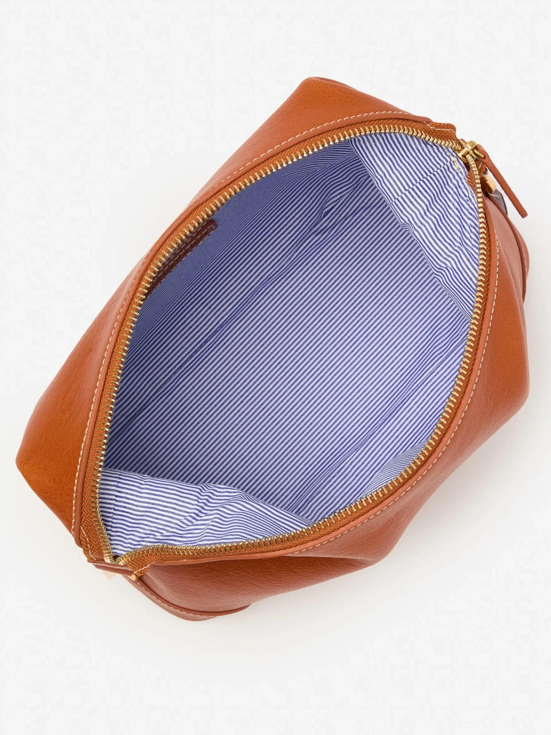 J.McLaughlin Butler Leather Dopp Kit Brown Hot