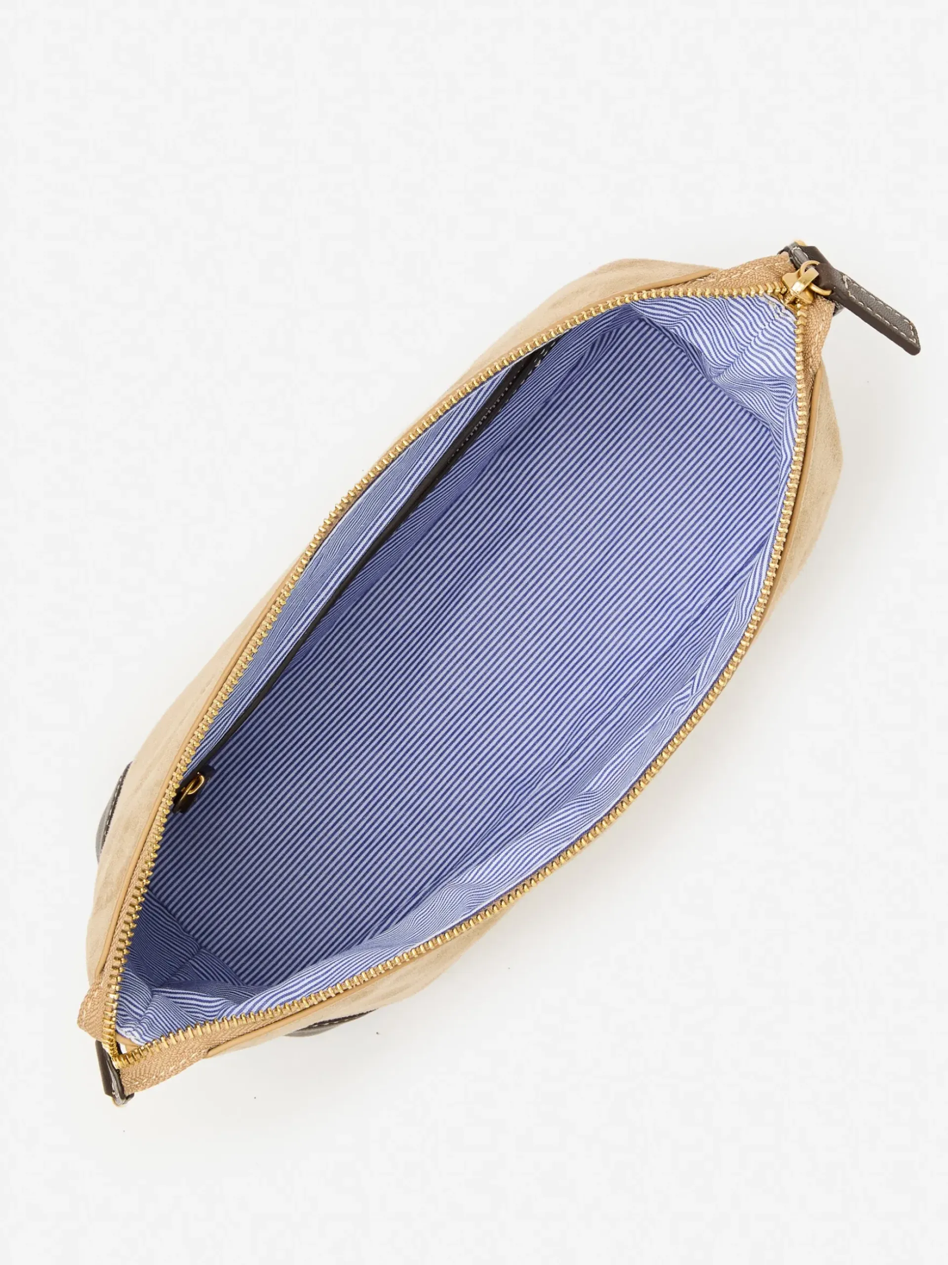 J.McLaughlin Butler Suede Dopp Kit Sand Hot