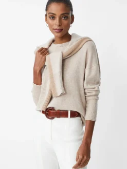 J.McLaughlin Caitie Cashmere Sweater HeatherOatmeal Outlet