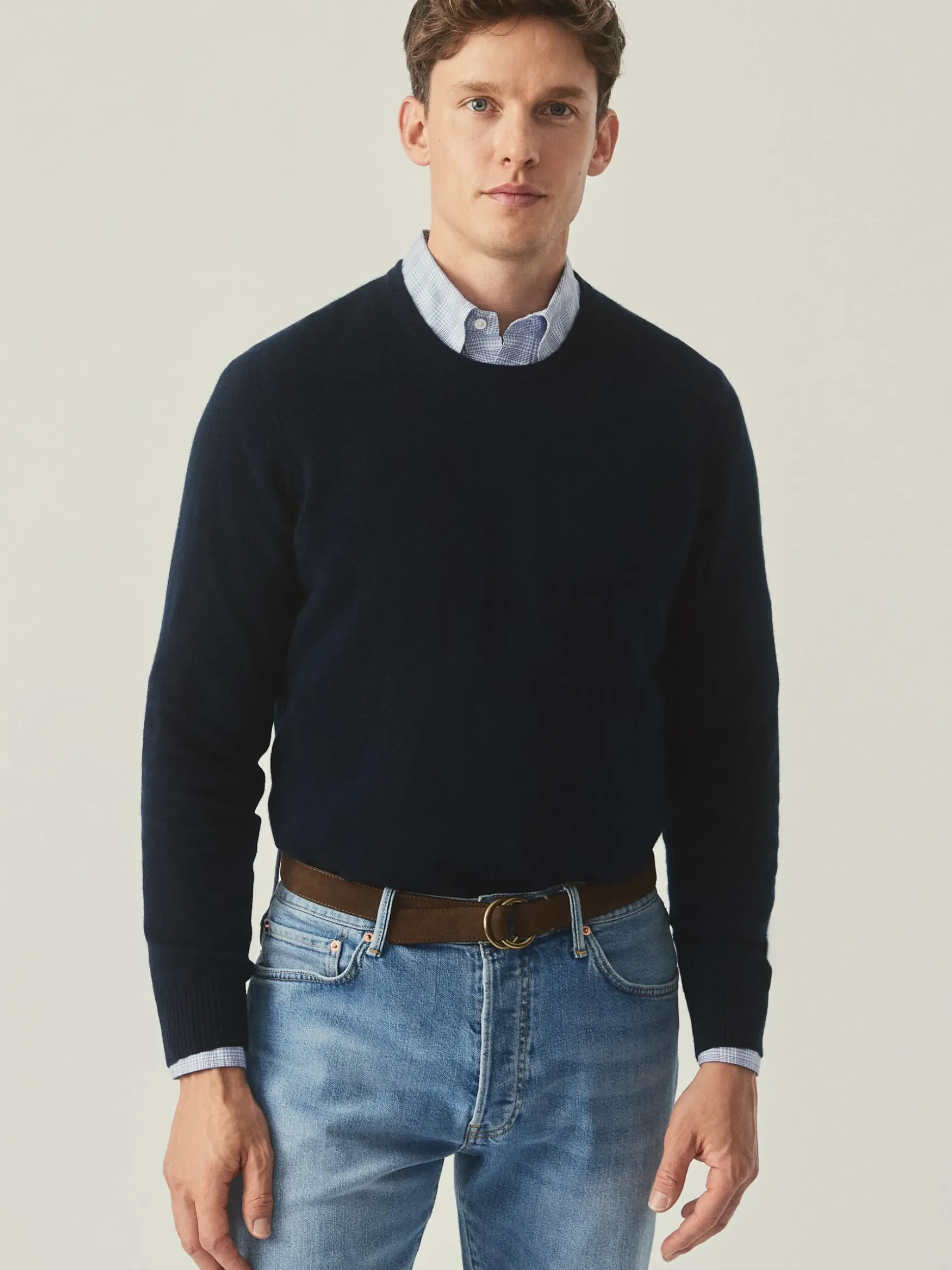 J.McLaughlin Caldwell Cashmere Sweater DarkNavy Hot