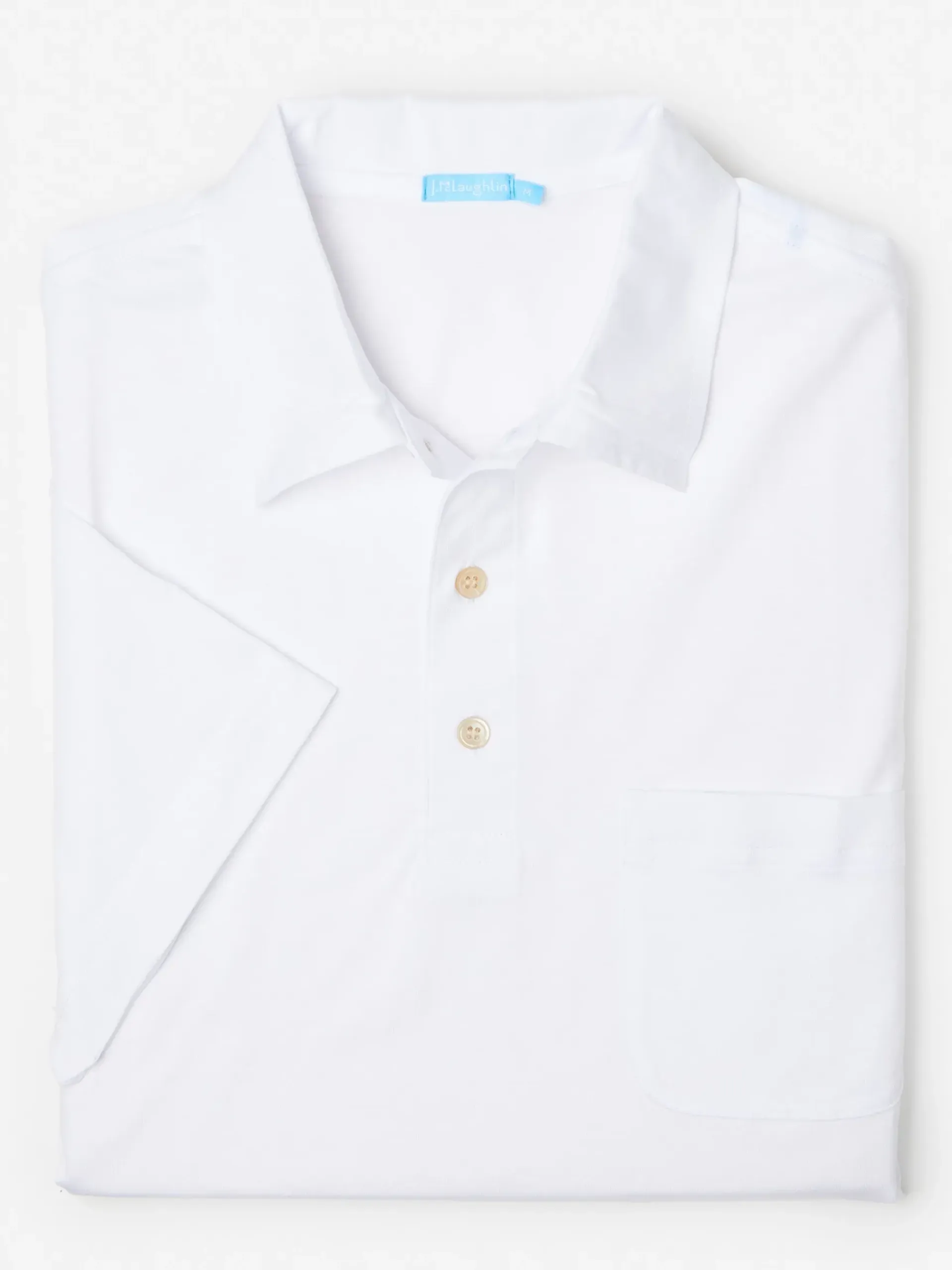 J.McLaughlin Callahan Cotton Polo white Online