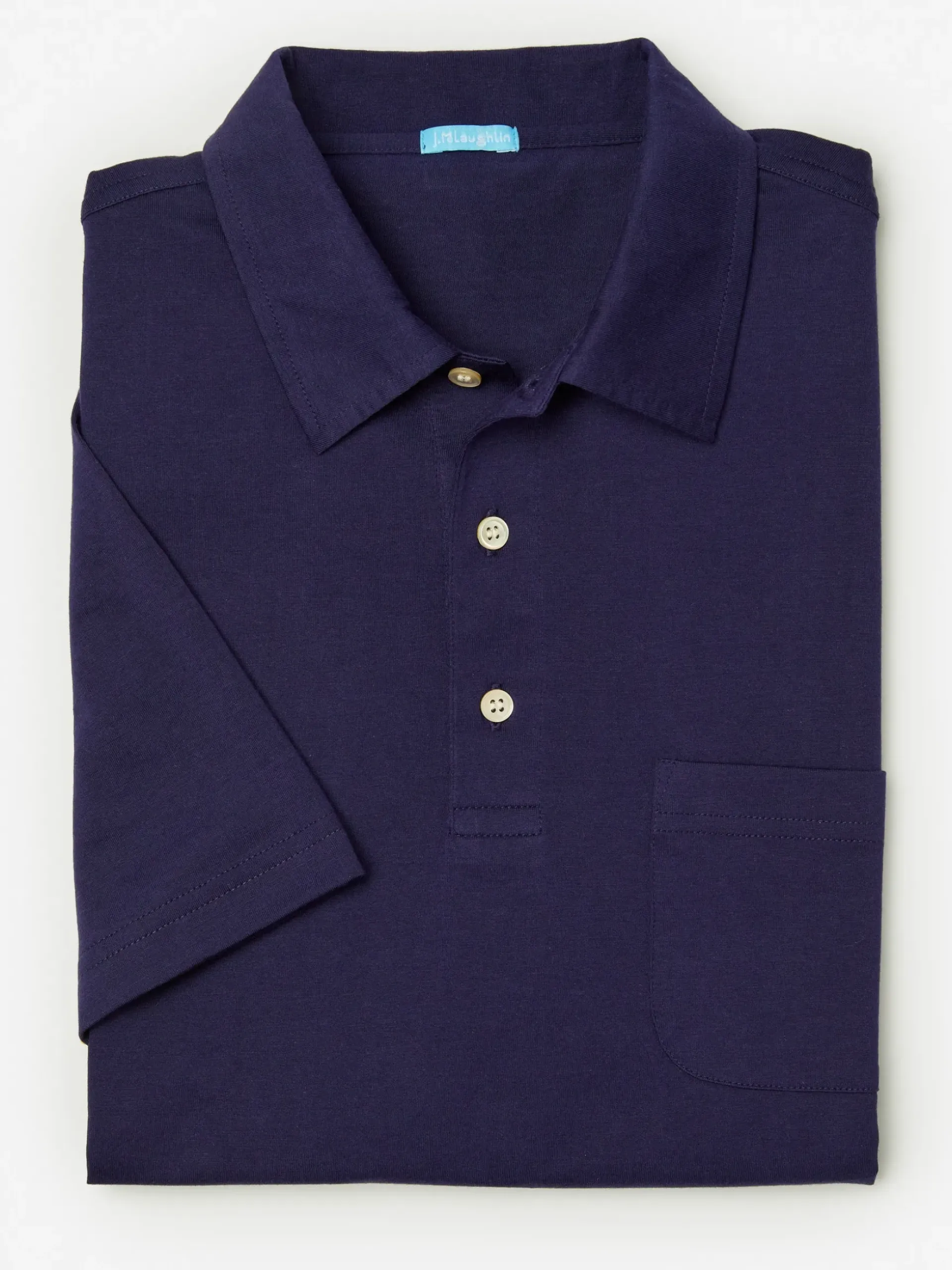 J.McLaughlin Callahan Cotton Polo Navy Online