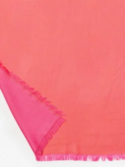 J.McLaughlin Carey Cashmere Scarf Orange/HotPink Online