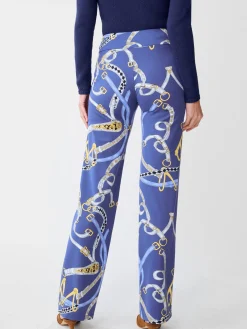 J.McLaughlin Carmel Pants in Chevalier Navy/LightBlue Fashion