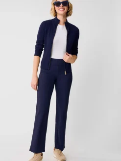 J.McLaughlin Carmel Pants in Riptide Jacquard Navy Online