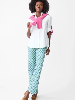 J.McLaughlin Carmel Pants in Splendor Link Blue/Green Fashion