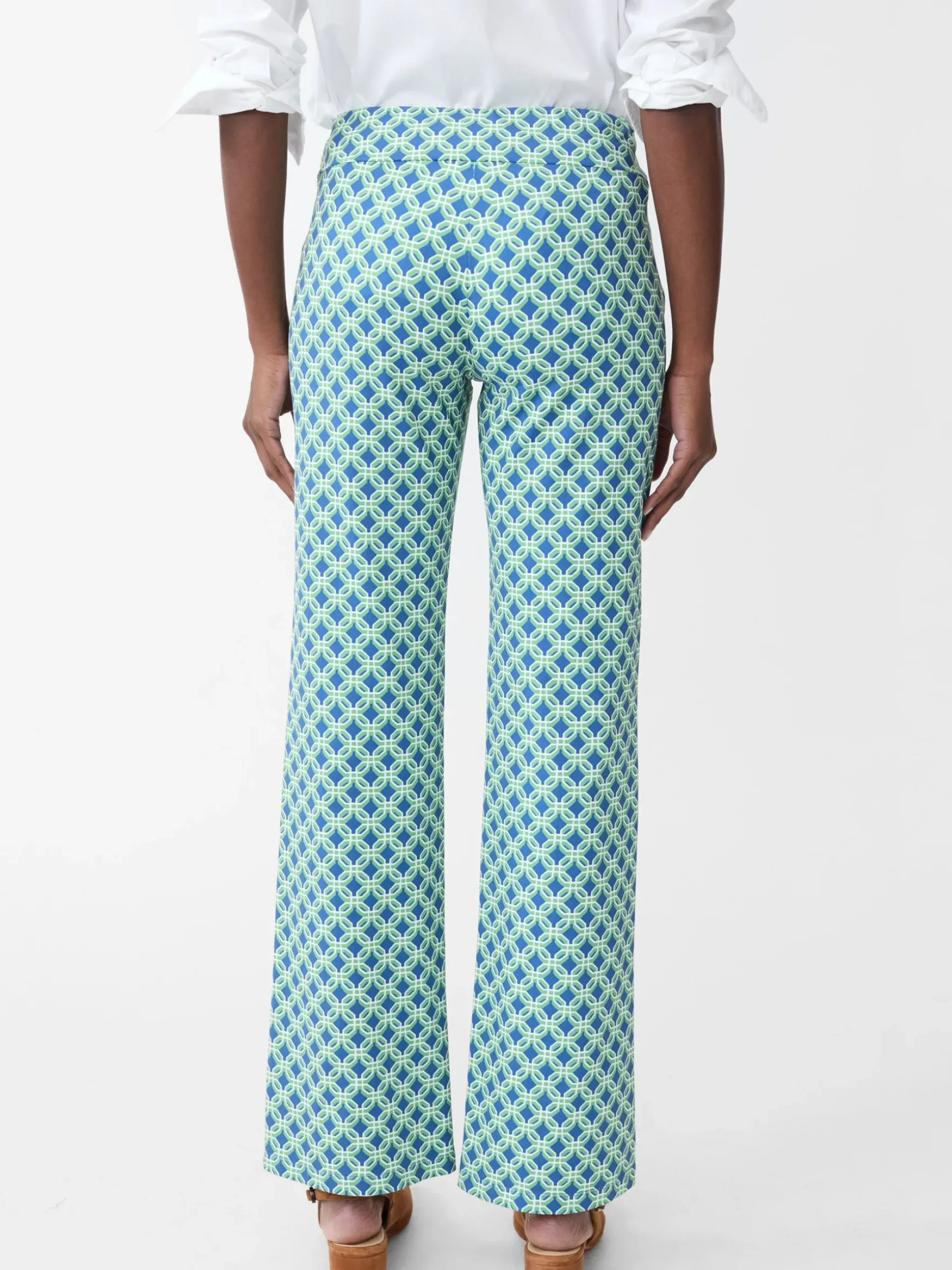 J.McLaughlin Carmel Pants in Splendor Link Blue/Green Fashion