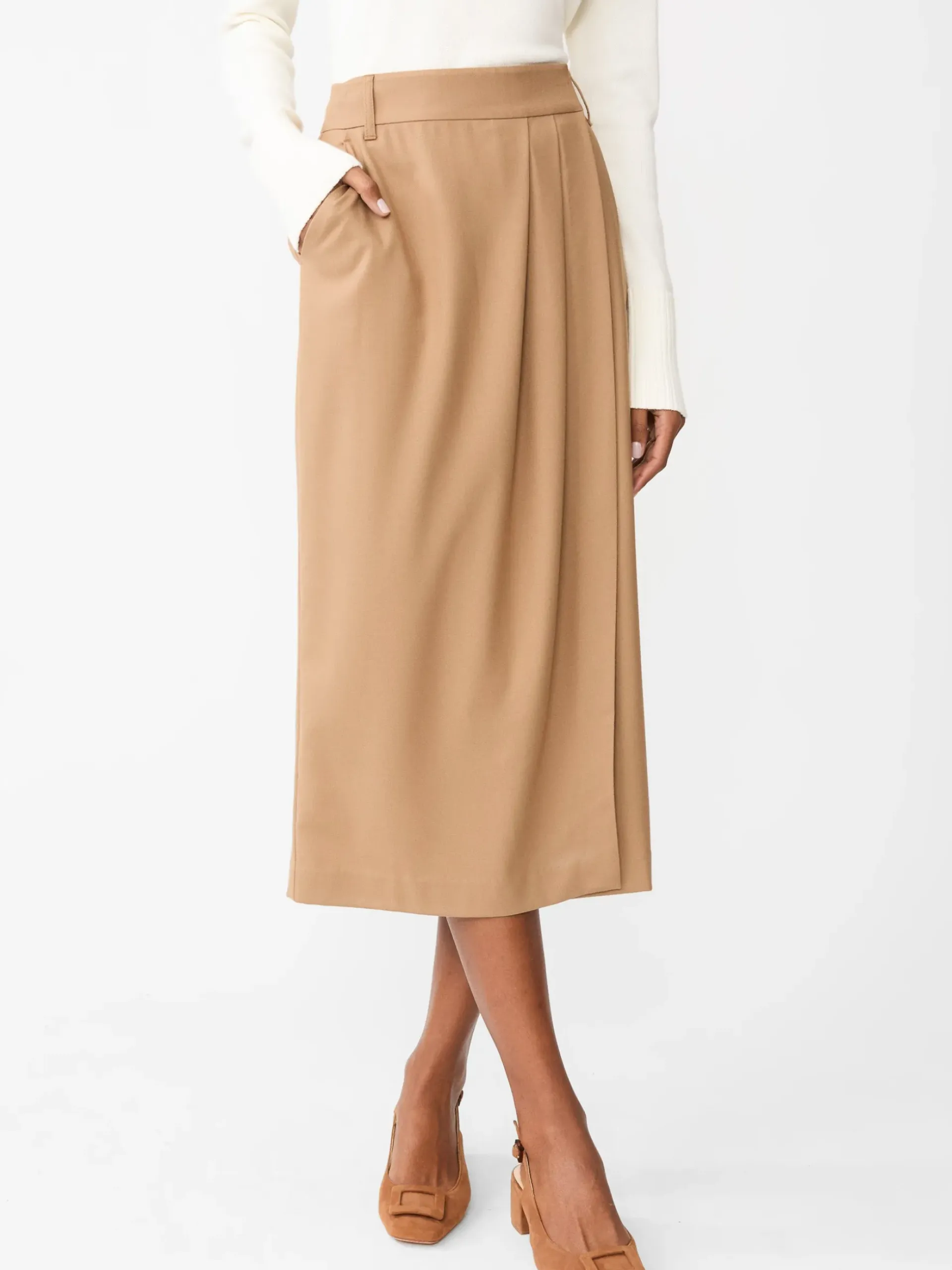 J.McLaughlin Carolina Skirt Khaki Hot
